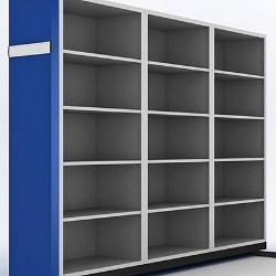 Sistem compact de rafturi pentru arhiva