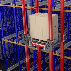 Sistem de rafturi cu depozitare si recuperare automata